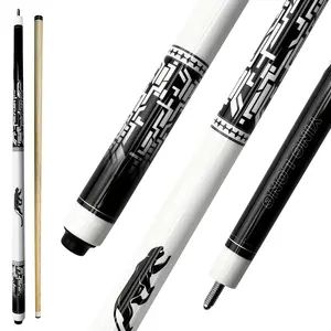 Lynk Handmade High-Quality 2-Piece Pool Cue Jaguar Design, 58" 20oz 13mm Tip, Stainless Steel Joint, Multi-layer Tip for 8/9 Ball Training & Competition