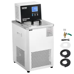 【Father's Day】VEVOR Laboratory Chiller Circulator, 6L Chiller Lab Low Temperature Cooling Liquid, 23°F-212°F Circulator Pump Chiller, LCD Display, 304 Stainless Steel Water Bath Recirculating Water Cooling Chiller