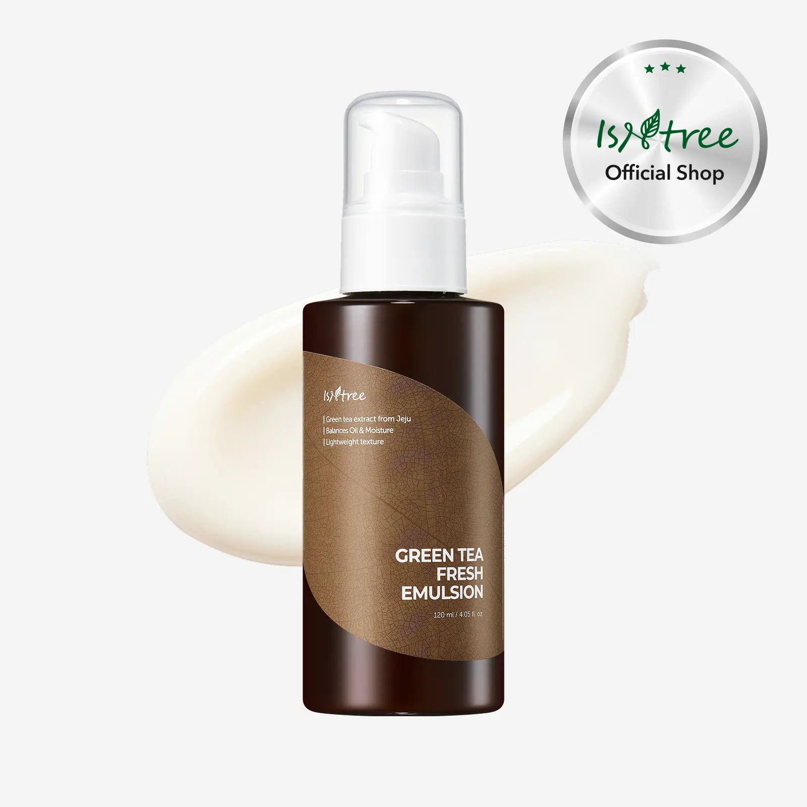 [isntree Official Shop] Green Tea Fresh Emulsion 4.05 fl.oz / 120ml - Lightweight moisturizer for oil and moisture balance, Korean Skincare