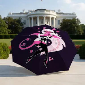 Verosika Mayday print Rainproof Umbrella, portable and foldable design, 8 ribs, a casual accessory for Halloween, Christmas, and birthday gifts.Y251204196