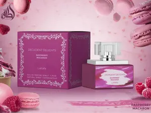 Lattafa Decadent Delights Raspberry Macaron Unisex Eau De Parfum (EDP) - 50ml/1.7 fl oz, Subtle Yet Captivating Floral Fragrance with Raspberry, Jasmine, Vanilla Notes, Daily Use Single Item