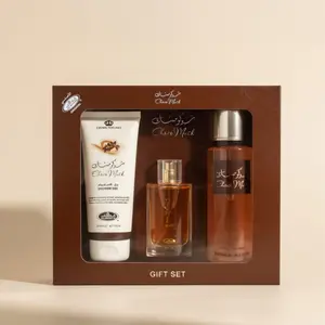 Al Rehab | Choco Musk Gift Set | 50 ml EDP + Shower Gel + Perfumed Spray | Eau De Parfum | Unisex Perfume Set | Chocolate, Vanilla & Warm Spices Notes