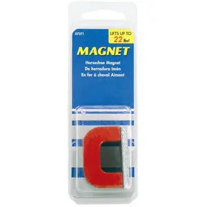 Master Magnetics 07271 4 oz Red Horsesh Magnet