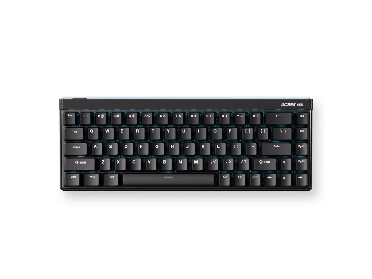 MCHOSE ACE 68 Air 65% Magnetic Switch Wired Gaming Keyboard, Rapid Trigger Hall Effect Keyboard with Adjustable Actuation Hot Swap RGB Snap Tap Hyper-Fast 8K Hz Polling Rate (Aurora Black)