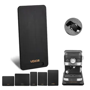 Appliance Slider, Medium 14.5 x 7.5-inch, Rolling Sliding Tray with Silent Rubber Wheels & Hollow Handle, Easy to Clean, Appliance Rolling Tray for Coffee Maker, Kitchen Countertop, Black