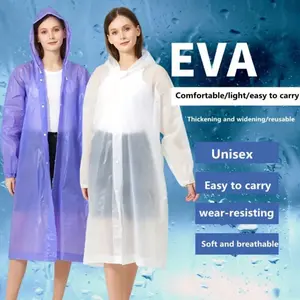 Portable Adult Rain Jacket, Windproof Waterproof Eva Thickened Full Body Raincoat, Ideal for Outdoor Cycling Camping, Lightweight Rain Coat