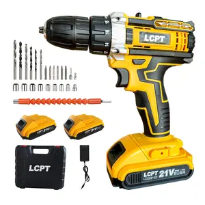 [Inventory Clearance] 21v Cordless Drill Set with High Capacity Lithium Battery, Dual Speed Adjustment, Copper Motor, Ideal for DIY and Electrical Work