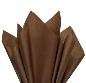 Chocolate Brown Premium Colored Tissue Paper Gifts & Crafts 15" x 20", 24pk