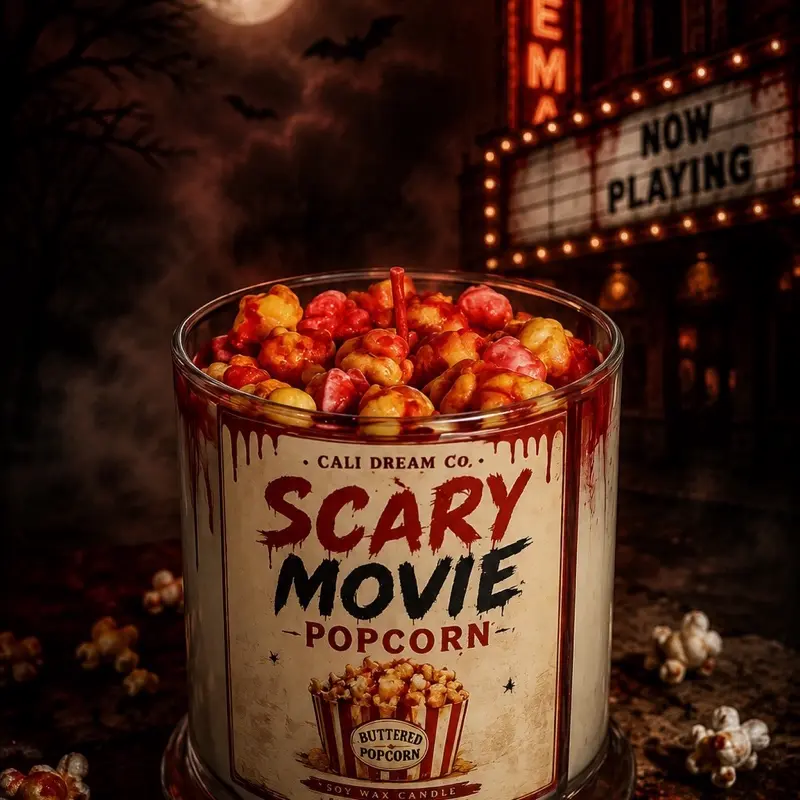 horror movie theatre candle