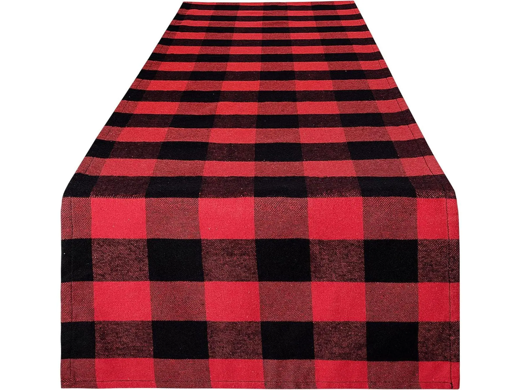 Zulay Home Table Runner for Summer, Buffalo Plaid Pattern, 14x72 Inches, Polycotton Fabric, Machine Washable