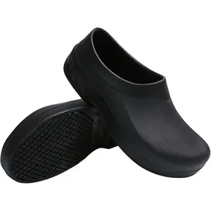 Summervibes Chef Shoes for Men Nonslip Waterproof Work Clogs Comfortable Nursing Nurse Shoes for Gardener Indoor Outdoor Kitchen Office Seaside Zapatos de Cocina para Hombres