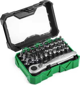 1/4" Drive, 32 Piece Mini Ratcheting Bit Set, #SK03449