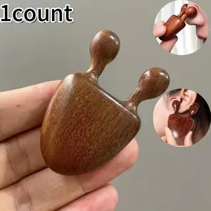 Wooden Nose Massager, Manual Nose Massage Tool, Portable Nose Massage Tool for Men & Women, Meditation, Relaxation, No Need Battery, Body Care