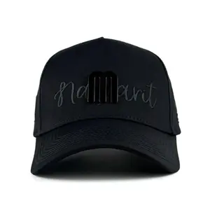 " NAYARIT "  Signature Embroidered & Metal Cap ( Black / Black )