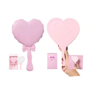 Handheld Mirror - Heart Shape heart shape Bow, Acrylic