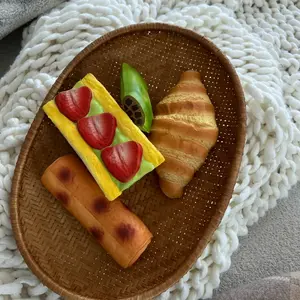 BMB Baked Goods-strawberry sandwich/Croissant/Butterfly crisp/ pie Squishy Toy