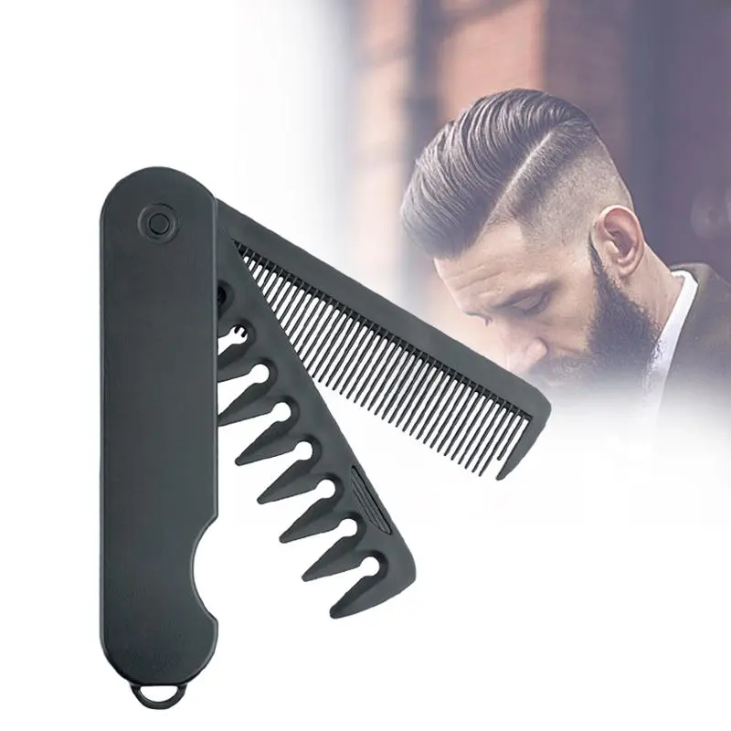 Double Tooth Folding Comb, Portable Hairdressing Comb, Hair Care Tool & Hair Styling Tool for Men & Women, Travel Hair Comb for Home & Salon Use, Hair Styling Combs, Combs for Hair Stylist