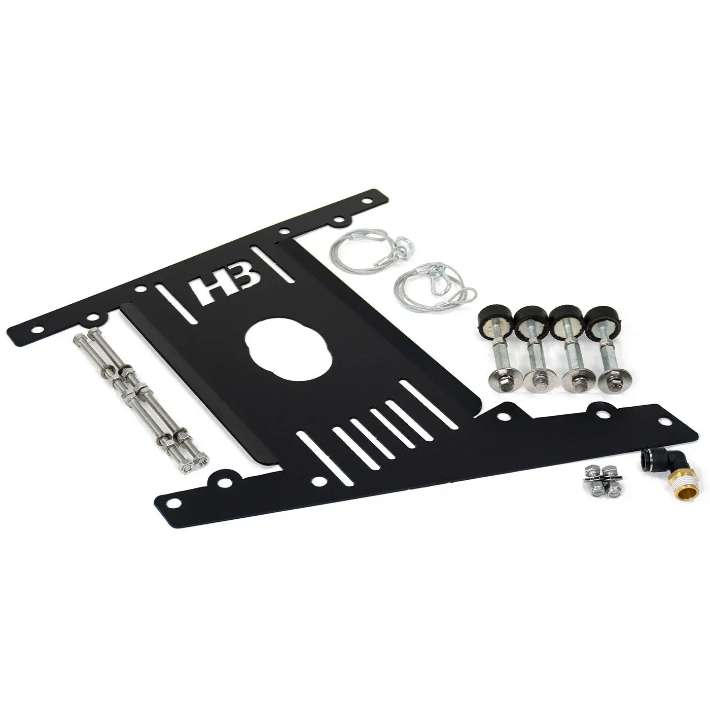 HornBlasters Shocker XL Train Horn Mount for Shocker XL Train Horns | Black Powdercoat Finish | Easy Install | Vehicle-Mounted | Truck Accessories