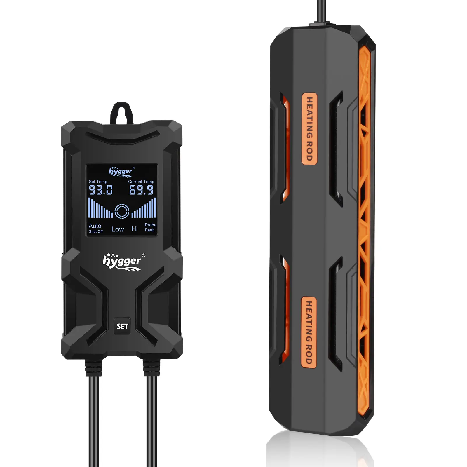 hygger Aquarium Heater, Submersible Fish Tank Heater with Over-Temperature Protection and Automatic Power-Off, Fish Heater with Digital Controller for Freshwater and Saltwater