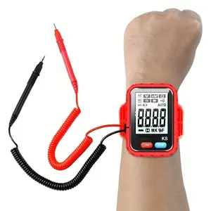 1pc Mini Style Wearable Wristband with A Digital Multimeter Tester That Can Measure DCV, ACV Resistance Continuity, Compact and Portable Sport Running