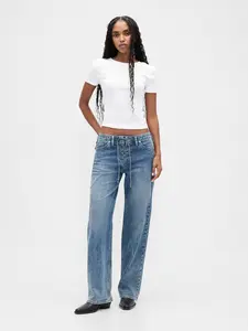 Gap Women's Low Rise Lace-Up '90s Loose Jeans