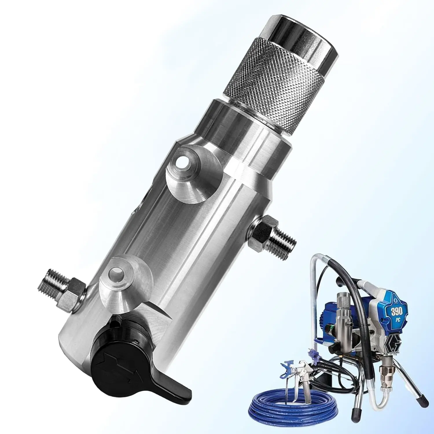 15G455 Fluid Manifold Filter Assembly Return Valve 287167 Compatible with Graco Ultra Max II Ultimate Super Nova MX 11 ST Max II FinishPro 390 395 490 495 595 Airless Paint Sprayer Paint Spraying Tool Paint Sprayer Accessories