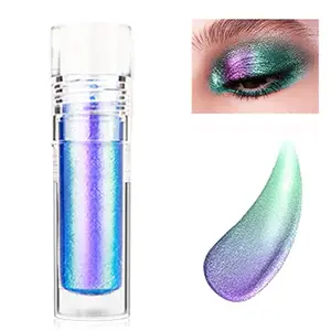 Glitter Liquid Eyeshadow Chameleon MultiColor Shifting Long Lasting Multichrome Holographic Eye Topper Glitters for Bold Looks