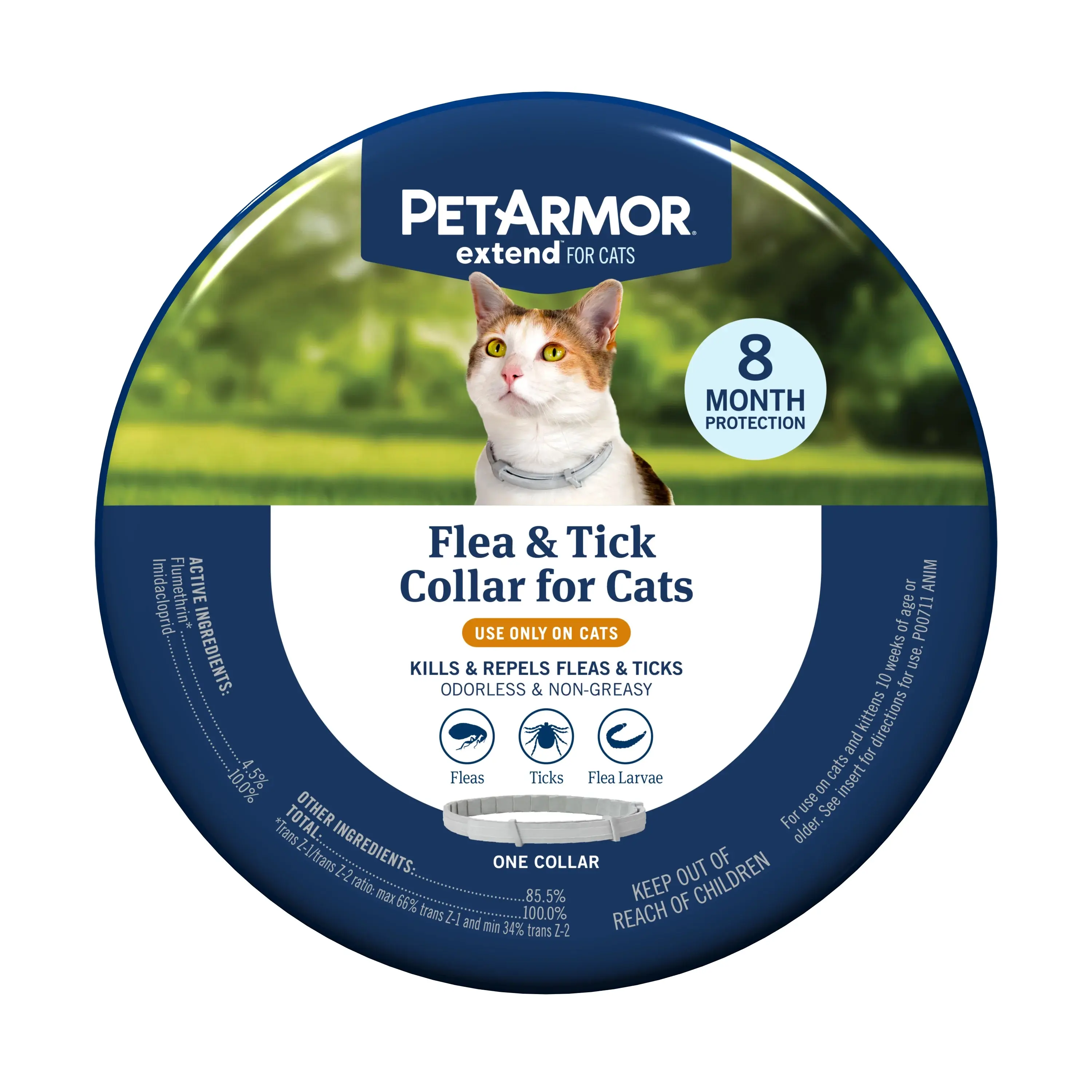 PetArmor Flea and Tick Collar for Cats, 1 Count