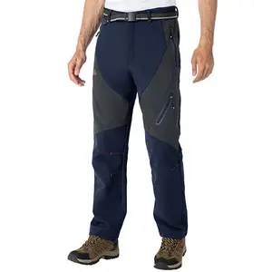 Limited-time clearance sale TBMPOY Men's Snow Pants Fleece Lined Hiking Winter Waterproof Softshell Ski Outdoor Insulated Climbing Pants Zipper Pockets
