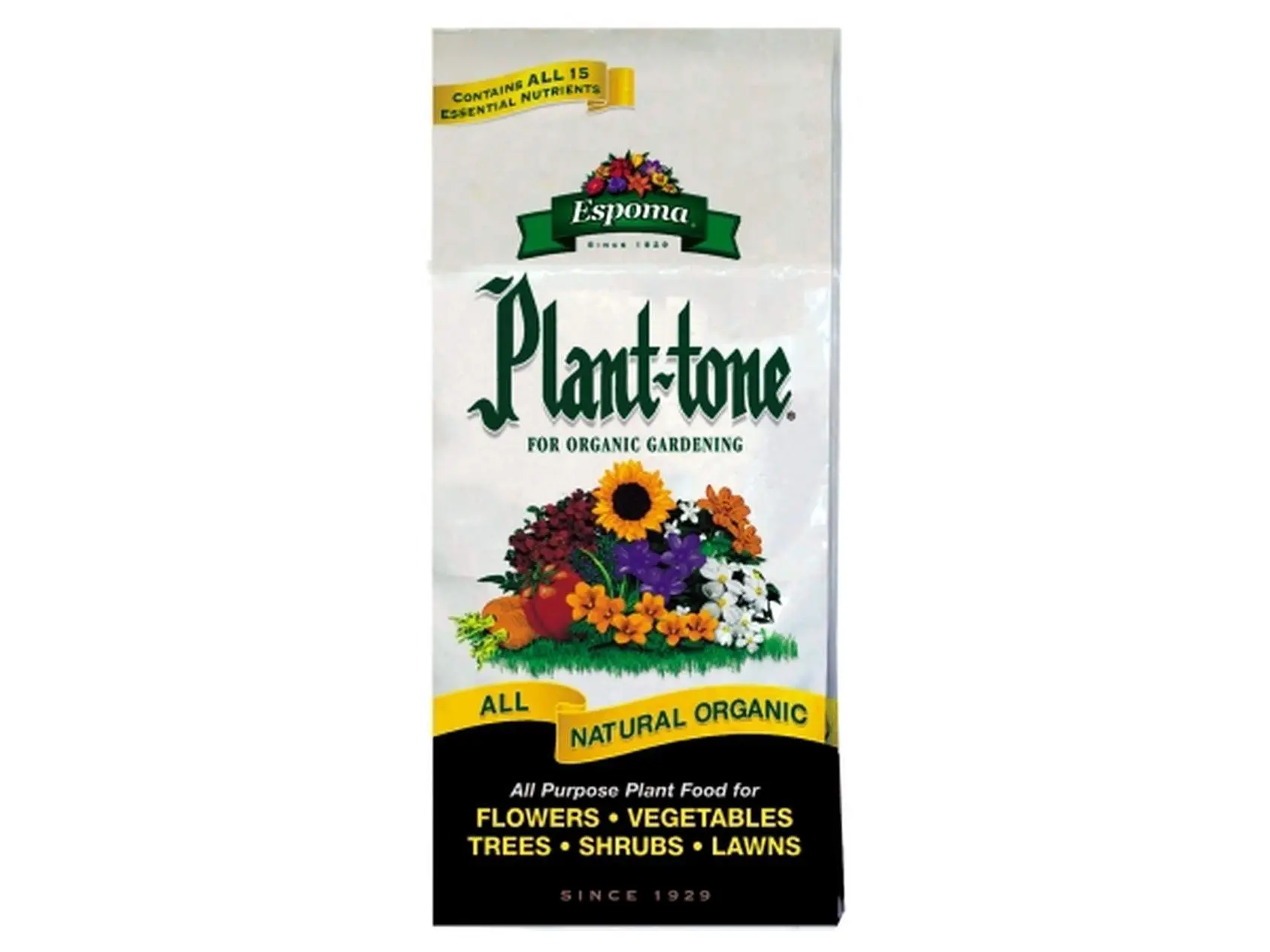 Espoma Plant-tone Organic 5-3-3 Formula Pellet Form All-Purpose Fertilizer Blend - 4 lbs All Natural Products, Slow Release, Long Lasting, 15 Essential Nutrients, Nutrient Boost, Environmentally Safe, Won’t Burn/Leach (Home Improvement & Garden Supplies)