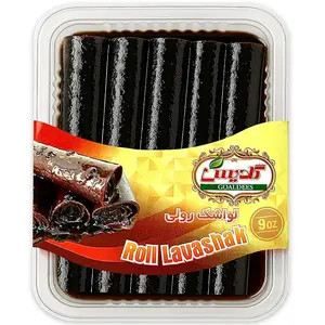 GOALDEES Roll Lavashak Pomegranate Juicy Sour Fruit Leather Persian Snack Middle Eastern Halal Bold Flavor Timeless Tradition (1 Pack, 250, Gram)