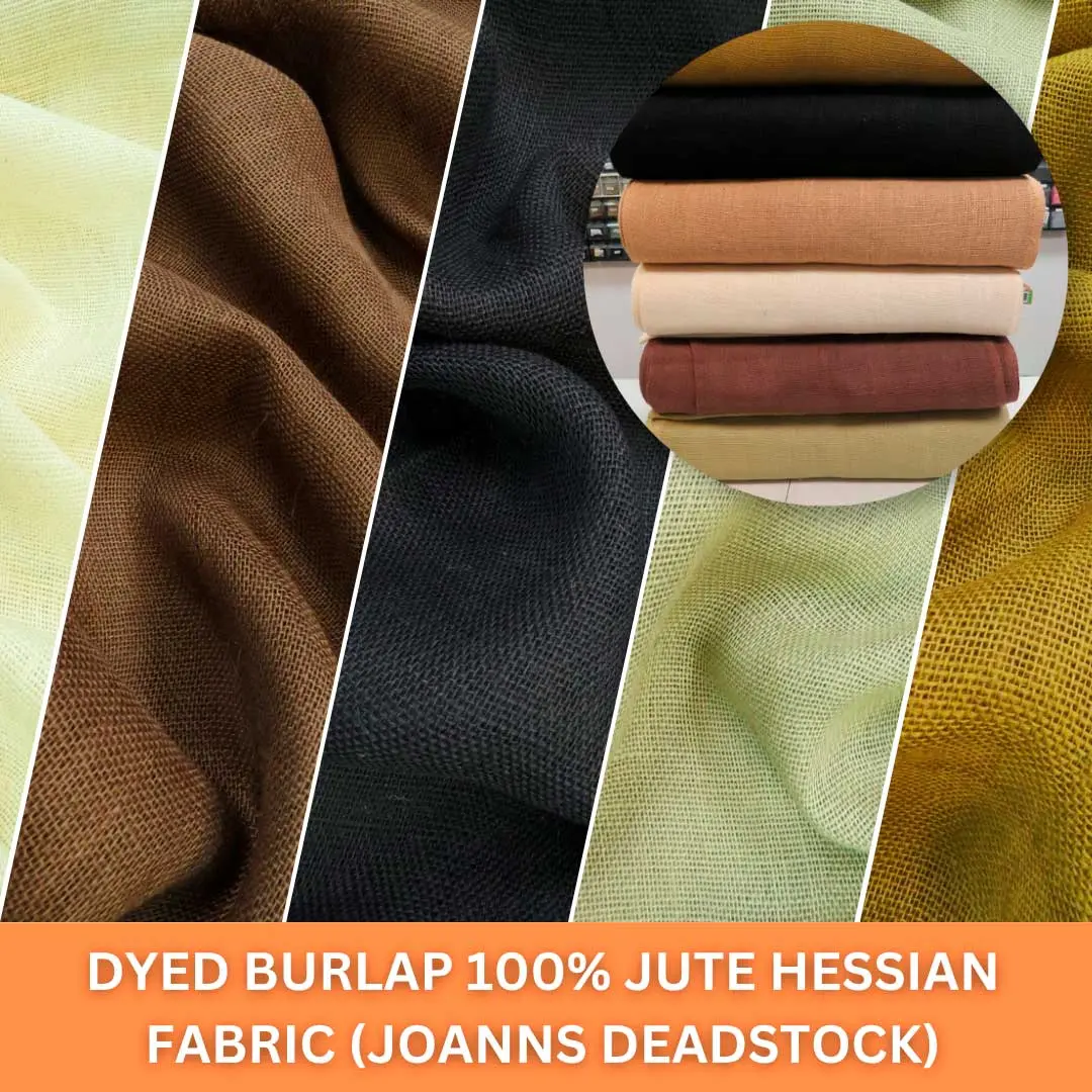 Dyed Burlap 100% Jute Hessian Fabric (Joanns Deadstock)