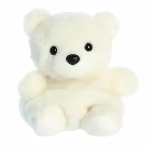 Palm Pals Adorable Puck Polar Bear 5 inch White Mini Soft Plush Collectable Stuffed Animal
