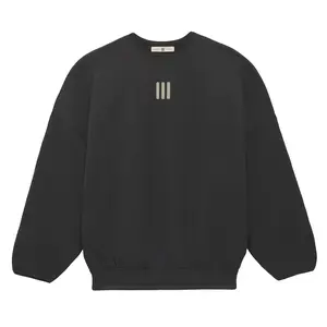 adidas Mens Fear Of God Athletics Crew Neck Sweatshirt Casual - Black