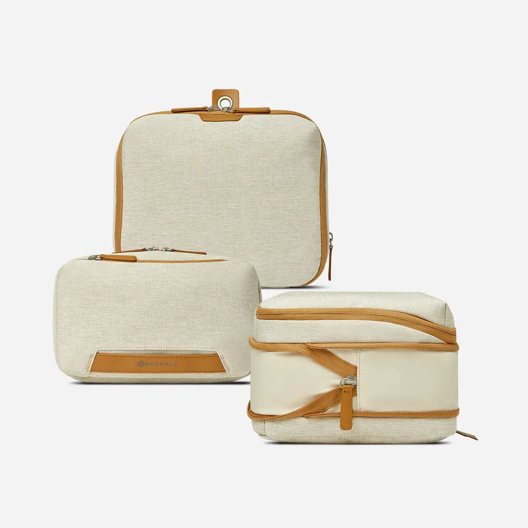 Nordace Pack-It-All Travel Organizer Set | 2 Compression Cubes + Wash Pouch