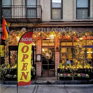 1pc 8FT Double-Sided Printing Open Feather Flag with Flagpole - Home & Festive Decoration Banners, Feather-Look Design to Enhance Appearance and Boost Visibility for Outdoor Storefront Businesses,summervibes