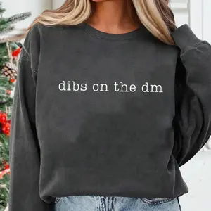 Dibs On The DM Shirt, Dunge0n Master Wife Sweatshirt, Dungeon Master Gifts, DM Girlfriend Shirt, D&D Shirt
