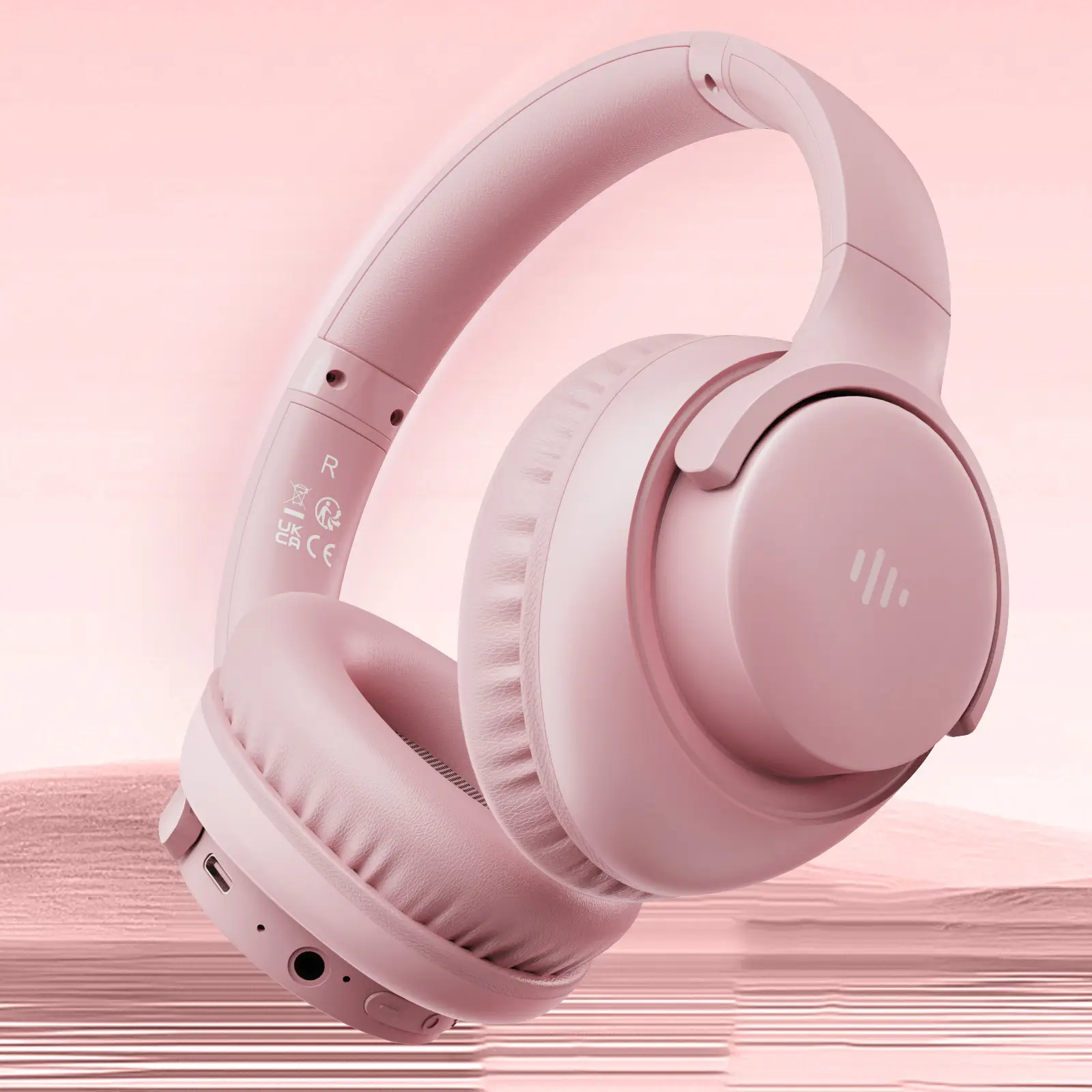 Folding White Over-Ear Headphones with Microphone Lightweight Portable Stereo Bass Headset for Electronic PC & Mobile Phones Use Ideal Father's Day Gi