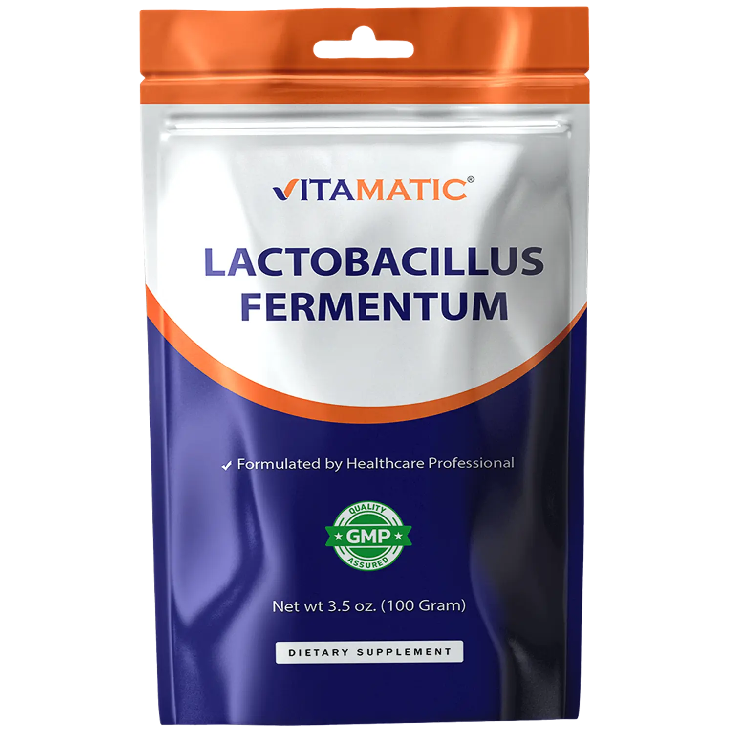 Vitamatic Lactobacillus Fermentum Probiotic Powder - 100 Grams - 100 Servings - Digestive Health Support - GMP Certified - Healthcare Professional Formulated