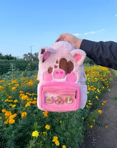 Butter the Pig Ita Backpack, Small Backpack Purse for Daily Use