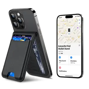 For Magsafe Wallet, Works with Apple FindMy (only IOS), Strongest Magnetic Wallet for Phone 16 15/14/13/12 promax plus Series, for Phone Wallet with Adjustable Stand, Wallet Tracker, 6 Cards Holder, Vegan Leather SummerWins DealsforYouDays