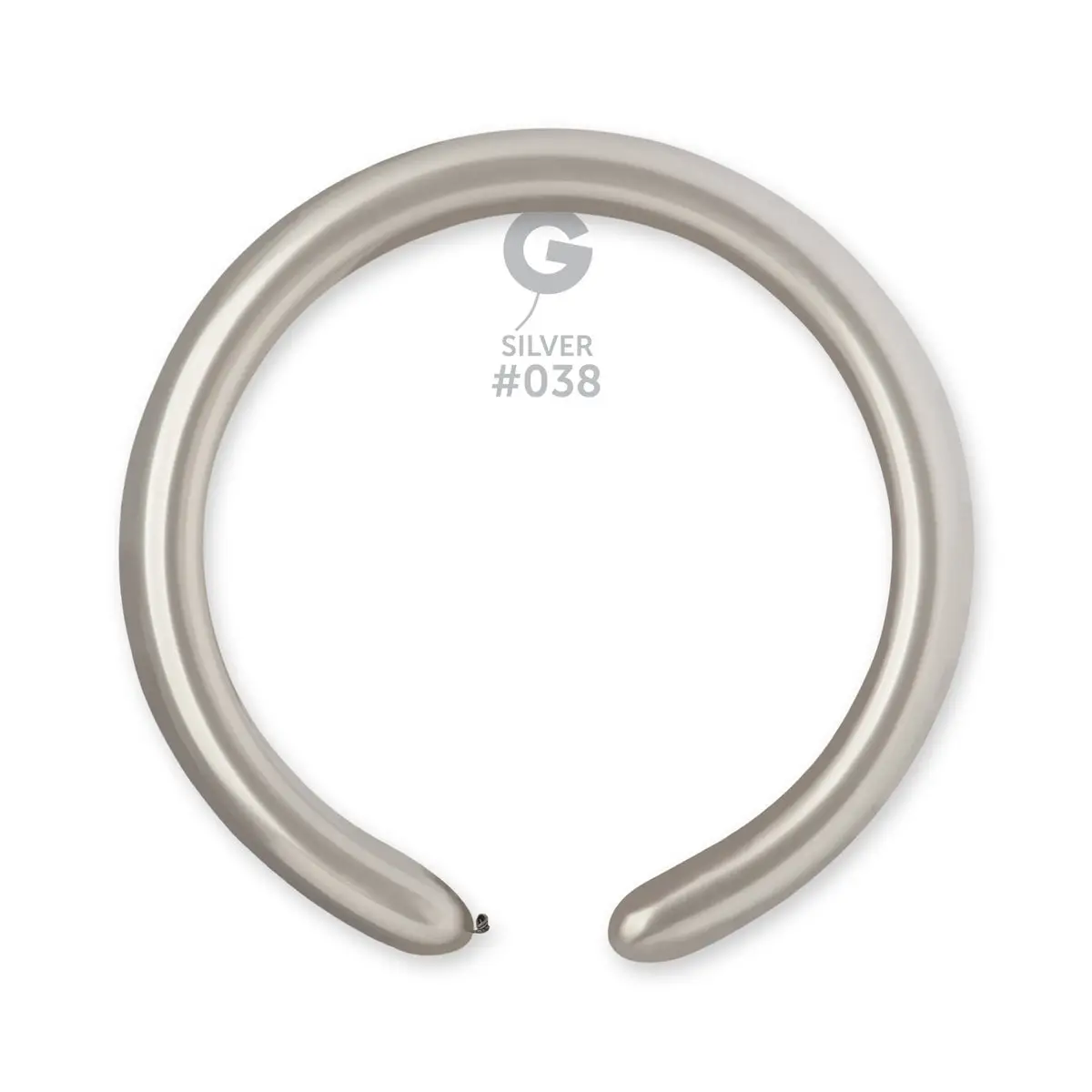 Metallic Balloon Silver D4M-(260)-038 | 50 balloons per package of 2'' each