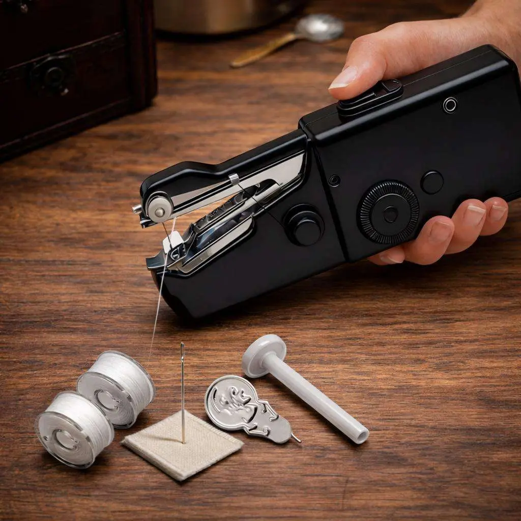 Handheld Sewing Machine for Quick Fabric Repairs