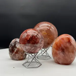 7) Fire Quartz Crystals - Natural Stones, Intuitively Chosen | Crescent Cast