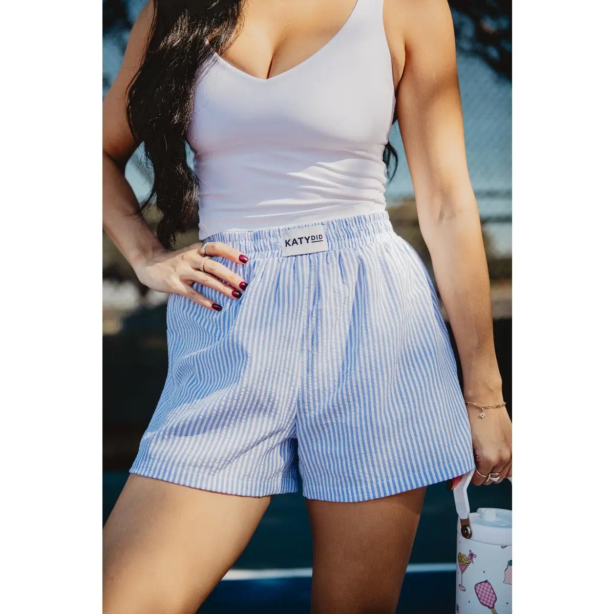 Blue Striped Boxers Female
