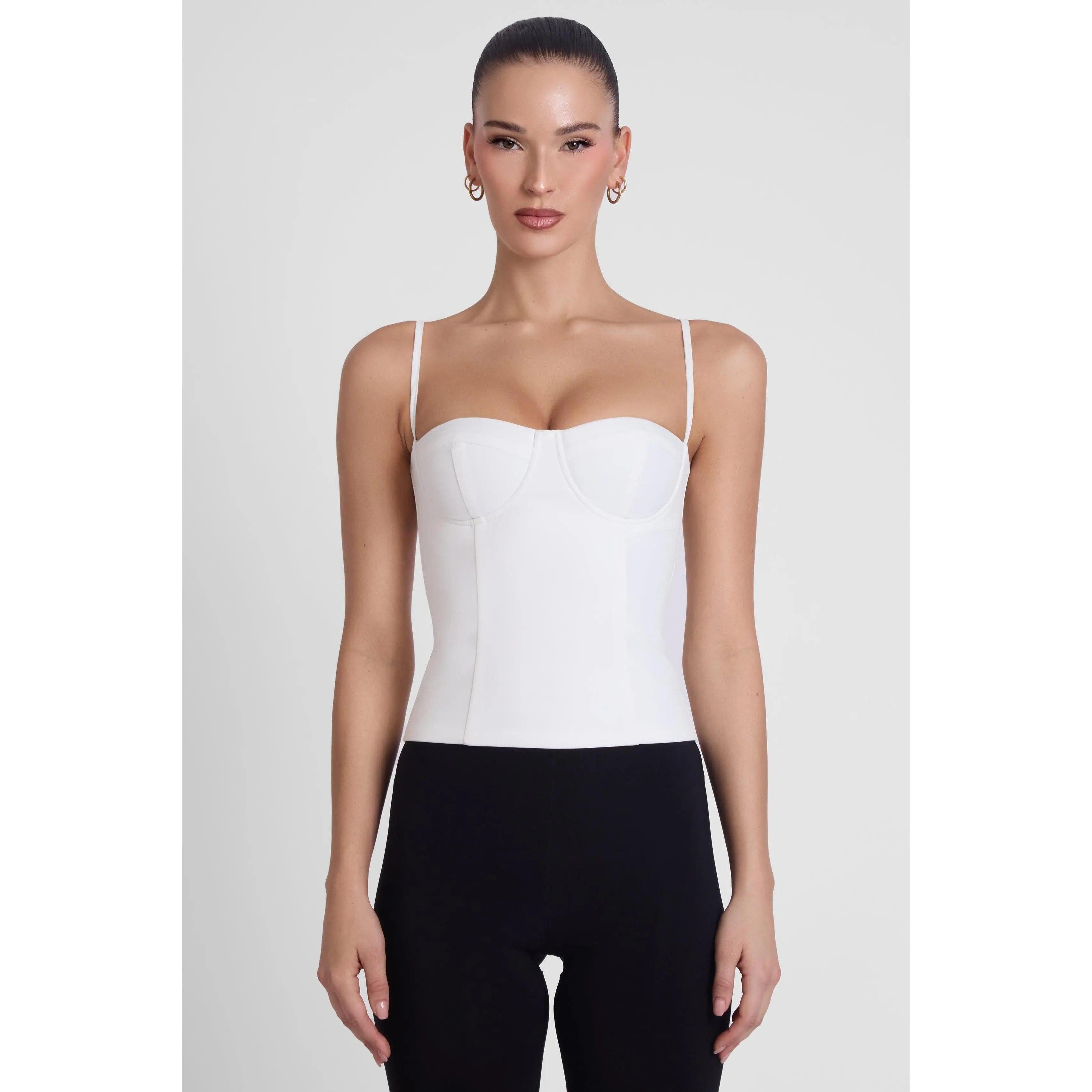 Bali Bustier Corset Top - White