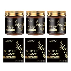 【2 PCS】 Beef Tallow for Skin, Beef Tallow for Face, Hydrating Tallow Balm with Raw Honey and Beeswax, Grass-Fed Beef Tallow & Raw Wild Honey Blend, Body & Face Moisturizer, Natural Formula, Light Scent，#SummerVibes