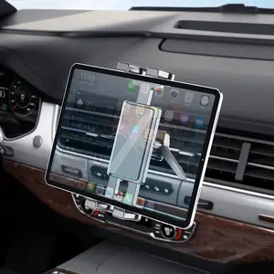 Cross-border new car air conditioning outlet ipad folding screen mobile phone holder tablet general car air outlet bracket fathersdaygiftideas