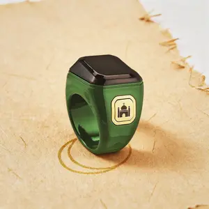 Smart Prayer Bead Ring Electronic Counter APP Vibration Reminder Waterproof Muslim Praying Finger Ring Multi-Color Ramadan Gift