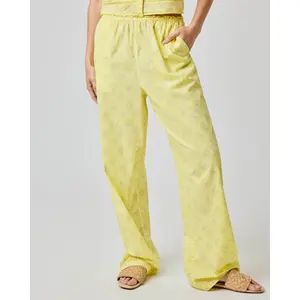 Cotton Wide Leg Pant
